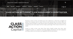 Desktop Screenshot of classactioncapital.com