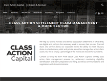 Tablet Screenshot of classactioncapital.com